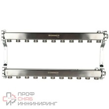 Коллектор Rommer из нержавеющей стали для радиаторной разводки 11 выходов