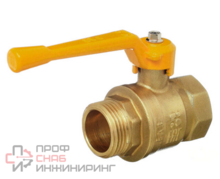 Кран шаровой Баз 11Б27п Dn15 Pn40 газ вр/нр рычаг, серия Standart