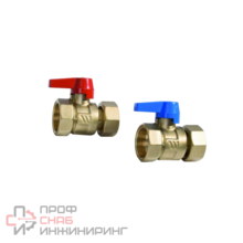 Кран шаровой Watts для коллектора резьб. 1", KH, латунь, вн.- вн. с накидной гайкой