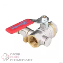 Кран шаровой Aquasfera латунь спуск 1012 Euro Ду25 Ру25 м/м полн рыч 1012-03