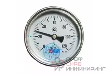 Термометр биметалл ТБ63 120С Дк63 L=80 G1/2" осев Метер
