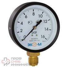 Манометр МД02-100мм 0-1МПа (0..10бар) G1\2 ЭКОМЕРА