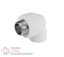 Угольник PP-R белый комбинированный Дн32х1" НР PRO VALFEX 10126032-PRO