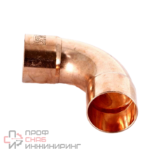 Отвод двухраструбный ВВ 90⁰ DN35 медный, модель 95002А
