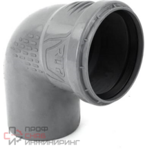 Отвод РосТурПласт ВК ПП 125х87 серый S