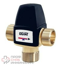 Клапан OGINT смес т/стат лат Ду20 Ру10 р/р Kvs2.1 30-65C в/ниж