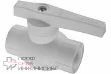 Кран шаровой РосТурПласт PP-R полный проход 32 серый