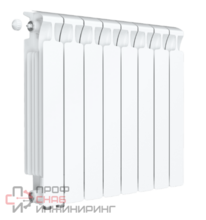 Радиатор биметаллический Rifar Monolit Ventil 500/8, левое подключение, 50 мм (без H-образного узла)