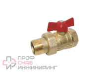 Кран шаровой Цветлит DN 15; PN1,6 МПа; 11Б27п7, м-ц р/б