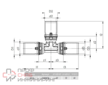 ПРЕСС Тройник 32х32х32 Comap