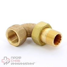 Американка угловая 90° 18-1/2" Viega R4, 94098G, пайка-резьба, нар., бронза