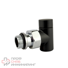 Клапан запорный угловой SR Rubinetterie Tondera Light 1/2" черный матовый