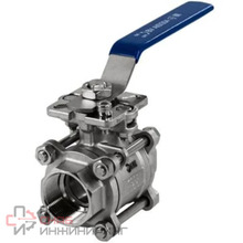 Кран шаровый муфтовый под привод нержавеющий (3PC)  AISI316 DN65 (2_1/2")  (CF8M)  PN25