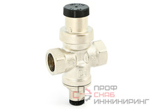 Редуктор давления Uni-fitt 1/2" В 1-4 бар PN15 COMPACT с отверстием под радиальный манометр 1/4" никел.