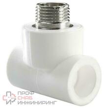 Тройник TEBO бел. PP-R комб. 20х3/4" НР (15/90)