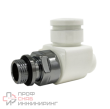 Вентиль SR Rubinetterie прямой термостатический серия Prestige & Minimal 1/2", цвет белый