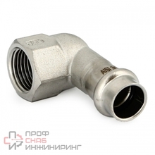 Угол Uni-fitt пресс-В 22 х 1/2", нержавеющая сталь