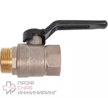 Шаровой кран LD Кран шаровой латунь никель Pride Ду 25 Ру40 ВР/НР полнопроходной рычаг