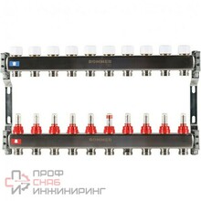 Коллектор ROMMER из нержавеющей стали с расходомерами 10 выходов