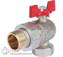 Шаровой кран ROMMER угловой с американкой 1" ВН/НР RBV-0006-0610225 RG008UB5BOHQSP