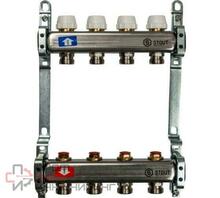 Коллектор STOUT из нержав. стали без расходом. 4 вых SMS-0922-000004