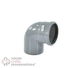 Отвод PP-H серый б/н Дн50х87гр в/к РосТурПласт 36658