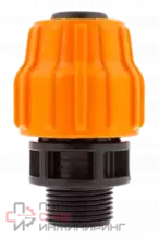 Муфта комбинированная, переход с трубного соединения на резьбовое Джилекс для шланга РP 40 х 1" П
