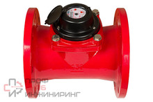 Счетчик г/в х/в Экомера-Ф Ду150 90С L=300 фл ЭКОМЕРА Э-Ф150-У