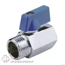 Кран шаровой Aquasfera латунь 1033 хр Ду15 Ру10 м/р полн мини флк 1033-01