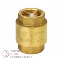 Клапан обратный осевой резьб. 3/4", PN25, Bugatti Nebraska 192, латунь, затвор-латунь