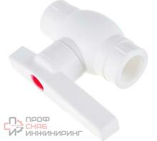 Кран шаровой Valfex PP-R бел Дн50 OPTIMA