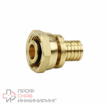 Муфта VARMEGA Slide-fit латнунная с накидной гайкой 16 x 3/4" EК