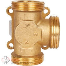 Клапан трехходовой смесительный поворотный Stout тип SVM-0013 1-1 1/2"