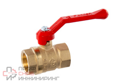 Кран шаровой Галлоп для воды СТАНДАРТ мод. 220 DN-20 ВВ PN40 рычаг никель
