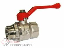 Кран шаровой Галлоп для воды СТАНДАРТ мод. 221 DN-25 ВН PN40 рычаг никель