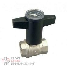 Кран шаровой Optibal Ду20, 3/4", с термометром Oventrop