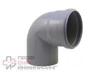 Отвод PP-H сер. б/н Дн32х87гр в/к VALFEX
