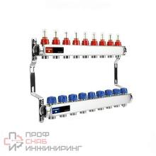 Группа коллекторная с расходомерами VARMEGA ВР 1" на 9 контуров 3/4" EK