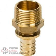 Переходник 15-1/2", General Fittings 1N0001H041500А, обжим-резьба, нар., латунь