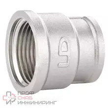 Муфта переходная LD Pride DN 50х32 (2"ВР х 1 1/4"ВР) латунь никель