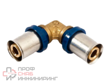 Угольник 16-16 General Fittings 5S00 пресс-пресс, латунь