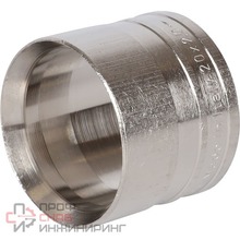 Монтажная гильза STOUT 20х2.0 никелированная для труб из сшитого полиэтилена аксиальный