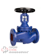 Вентиль запорный сильфонный Rushwork 334-050-16, DN050, PN16, корпус - GJL-250 (GG25)  клапан - AISI420, уплотнение - AISI420, Ф/Ф, штурвал