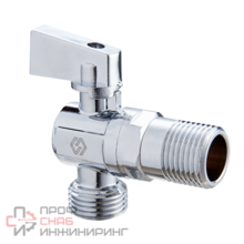 Кран шаровой MVI для подключения с/т приборов угловой 1/2" х 1/2"