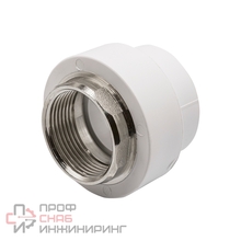 Муфта комбинированная Акватек ВР 40х1 1/4" под ключ белый