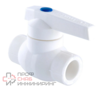 Шаровой кран Valtec полипропиленовый с латунной обоймой VTP.744.0.032