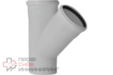 Тройник РосТурПласт ELITE МК МПП 75/75х45, белый, РТП