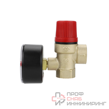 Предохранительный клапан VARMEGA 1/2 с манометром 1.5 бар вр-вр