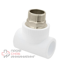 Тройник комбинированный под ключ PPR наружная резьба РОСТУРПЛАСТ 50х1 1/2