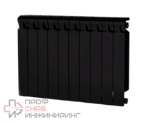 Радиатор биметаллический Monolit 500-10 Ду 3 4 Антрацит Rifar 17